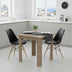 Set de Masa de 3 piese Manka I - Gaston, sonoma-negru 80x80x77 cm