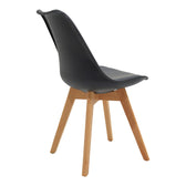 Set de Masa de 3 piese Manka I -Gaston, trufei de sonoma-negru, 80x80x77 cm, detaliu produs