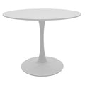 Set de Masa de 5 piese Balou-Gaston nuante, alb-Natural, D100x75 cm, imagine suplimentara
