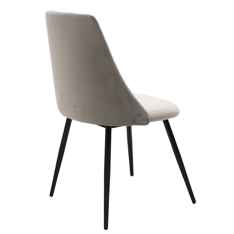 Set de Masa de dining Gustas-Giselle, 5 piese, marmura Alba pietruita-negru metalic, 120x80x75 cm, detaliu produs