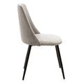 Set de Masa de dining Gustas-Giselle, 5 piese, marmura Alba pietruita-negru metalic, 120x80x75 cm, perspectiva suplimentara
