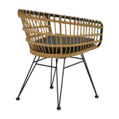 Set de Masa de dining Kliton-Naoki 3 piese din aluminiu si metal Antracit la nuante de negru, 80x80x74 cm, detaliu produs