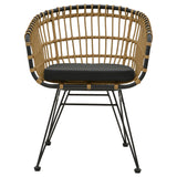 Set de Masa de dining Kliton-Naoki 3 piese din aluminiu si metal Antracit la nuante de negru, 80x80x74 cm