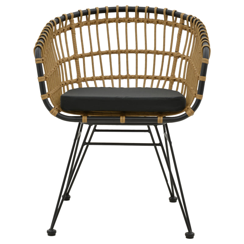 Set de Masa de dining Kliton-Naoki 3 piese din aluminiu si metal Antracit la nuante de negru, 80x80x74 cm, foto produs