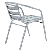 Set de Masa de dining Watson-Tade 3 piese metal-negru-sticla, D60x70 cm, perspectiva suplimentara