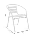 Set de Masa de dining Watson-Tade 3 piese metal-negru-sticla, D60x70 cm, foto produs 6