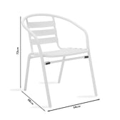 Set de Masa de dining Watson-Tade 3 piese metal-negru-sticla, D60x70 cm, foto produs 6