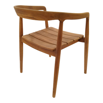 Set de Masa din lemn de tec 5 piese Noody-Kenda, Natural, 120x120 cm, detaliu produs