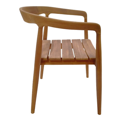 Set de Masa din lemn de tec 5 piese Noody-Kenda, Natural, 120x120 cm, perspectiva suplimentara