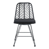 Set de masa dining cu 3 piese Kliton-Naoki, aluminiu & metal, antracit & negru, 80x80x74 cm