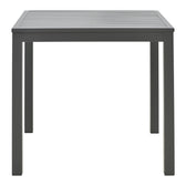 Set de masa dining cu 3 piese Kliton-Naoki, aluminiu & metal, antracit & negru, 80x80x74 cm, foto produs 6