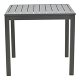 Set de masa dining cu 3 piese Kliton-Naoki, aluminiu & metal, antracit & negru, 80x80x74 cm