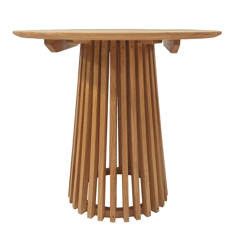 Set de Masa Elaiza-Kenda 5 piese, Natural, D80x75 cm