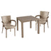 mobilier de gradina Set de Masa Explore-Festive 3 piese Crem 90x90x74 cm