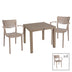 mobilier de gradina Set de Masa Explore-Fontline 5 piese capucino 90x90x74 cm