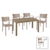 mobilier de gradina Set de Masa Explore-Forntline set 7 piese Crem150x90x74 cm