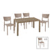 mobilier de gradina Set de Masa Explore-Ignite set 7 piese Crem150x90x74 cm