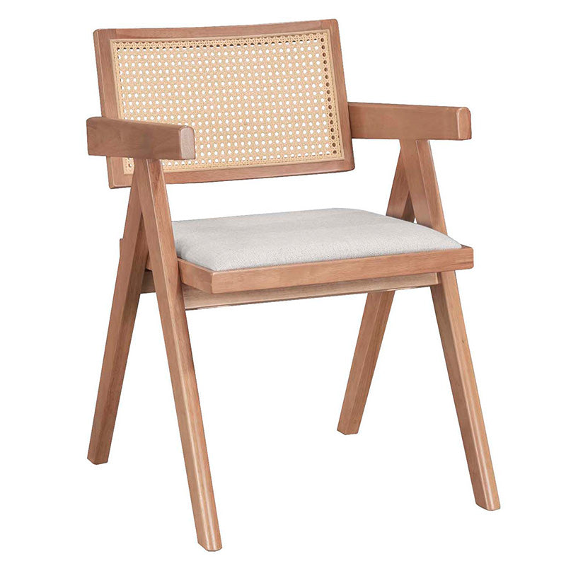 Set de Masa Winslow I, 7 piese, nuc deschis, 160x85x75 cm, detaliu produs