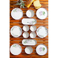 Set de mic dejun Lavanta 14 piese, Alb, 19 cm