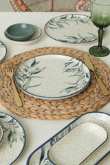 Set de mic dejun Leaf, Multicolor, 18 piese