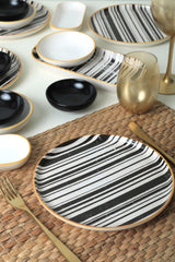 Set de mic dejun, Negru, 22 cm