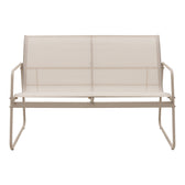 Set de mobilier de exterior cu funcție relaxare Veranda, textilene-metal, cappuccino, 110x74x75 cm, foto produs