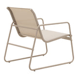Set de mobilier de exterior cu funcție relaxare Veranda, textilene-metal, cappuccino, 110x74x75 cm