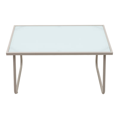 Set de mobilier de exterior cu funcție relaxare Veranda, textilene-metal, cappuccino, 110x74x75 cm, foto produs 9