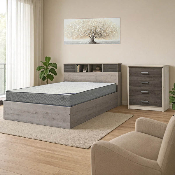 Set de mobilier pentru dormitor de student Dwell, pachet format 3 piese, 168x203x102 cm