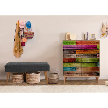 Set de mobilier pentru hol Multilux - 726 - 1053 Hallway Furniture Set 1, Sonomo, 111x36x95 cm