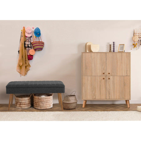 Set de mobilier pentru hol Multilux - 726 - 1053 Hallway Furniture Set 12, Sonomo, 111x36x95 cm