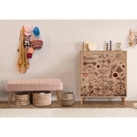 Set de mobilier pentru hol Multilux - 726 - 1053 Hallway Furniture Set 6, Sonomo, 111x36x95 cm