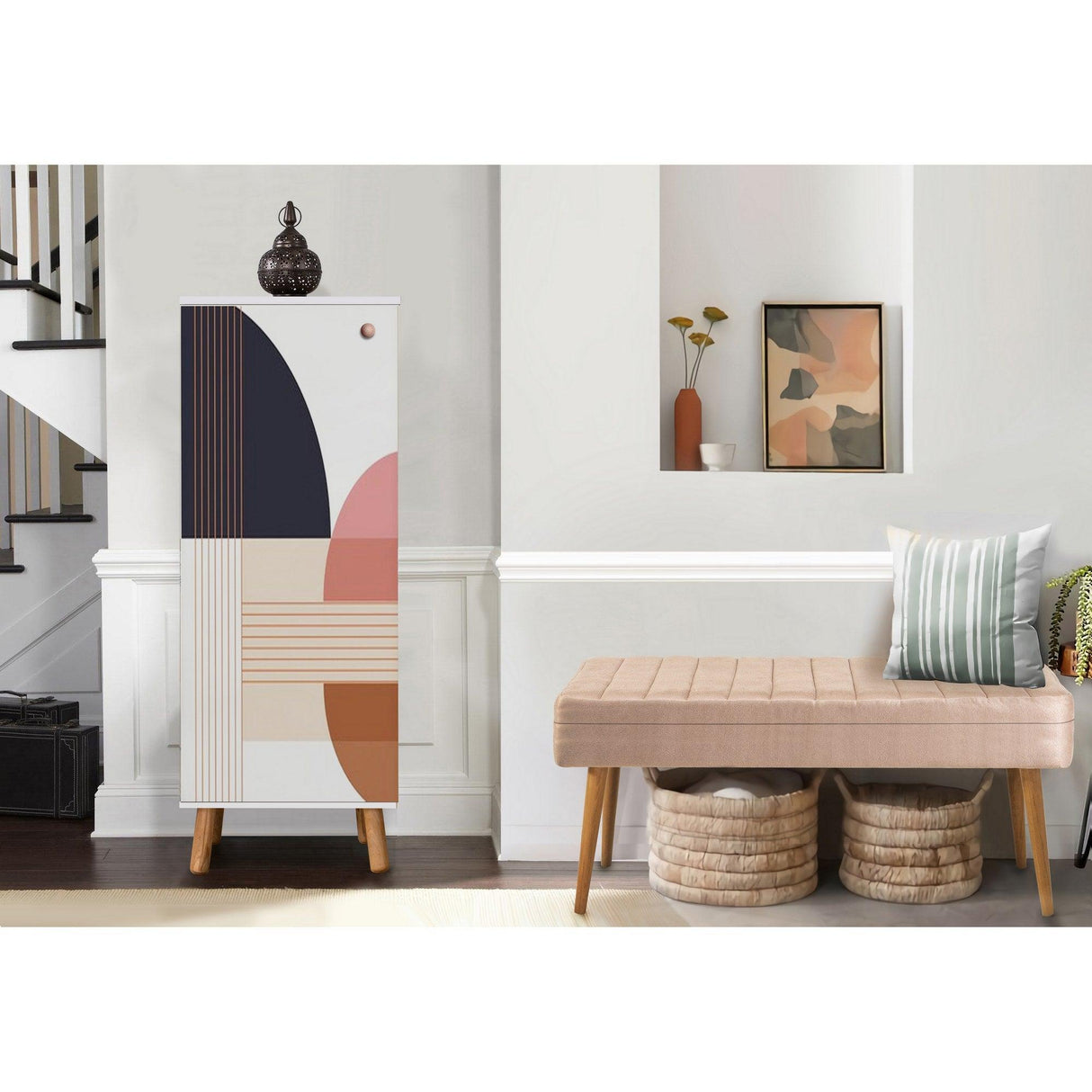 Set de mobilier pentru hol Vegas Sonomo - 200 - 0900 Hallway Furniture Set 46, Alb, 105x50x40 cm