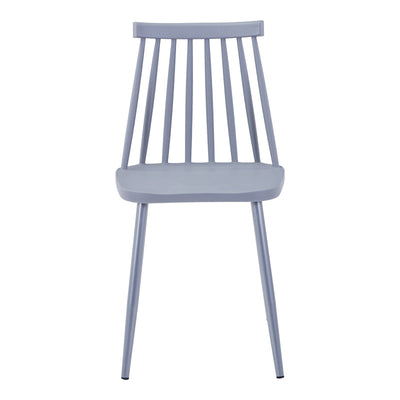 Set de mobilier pentru sufragerie cu masă și scaune Elijah-Aurora, Polipropilenă, Masa: , Scaune: 2 bucăți, Alb-Gri, 60x74 cm, foto produs