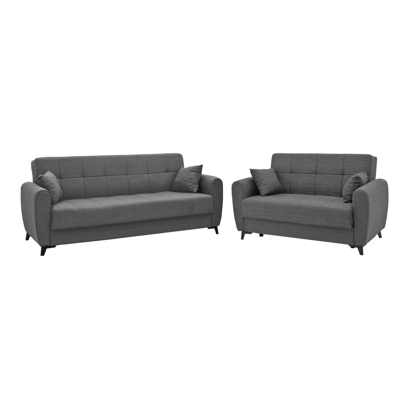 Set de sufragerie 2 piese Lincoln din tesatura, antracit, 85x225 cm