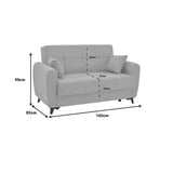 Set de sufragerie 2 piese Lincoln din tesatura, antracit, 85x225 cm