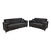 canapea Set de sufragerie 2 piese Modesto, neagra 85x215 cm