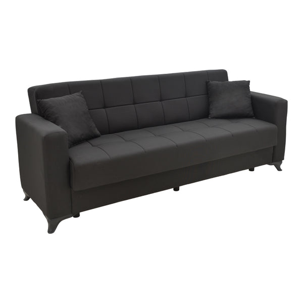 Set de sufragerie 2 piese Modesto, neagra, 85x215 cm
