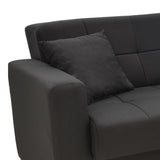 Set de sufragerie 2 piese Modesto, neagra, 85x215 cm