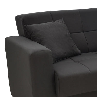 Set de sufragerie 2 piese Modesto, neagra, 85x215 cm, foto produs 7