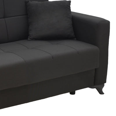 Set de sufragerie 2 piese Modesto, neagra, 85x215 cm, foto produs 8