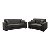 canapea Set de sufragerie 2 piese Vox, antracit 83x214 cm