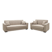 canapea Set de sufragerie 2 piese Vox, crem 83x214 cm