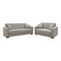 canapea Set de sufragerie 2 piese Vox, Gri deschisa 83x214 cm