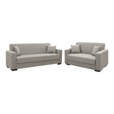 Set de sufragerie 2 piese Vox, Gri deschisa, 83x214 cm