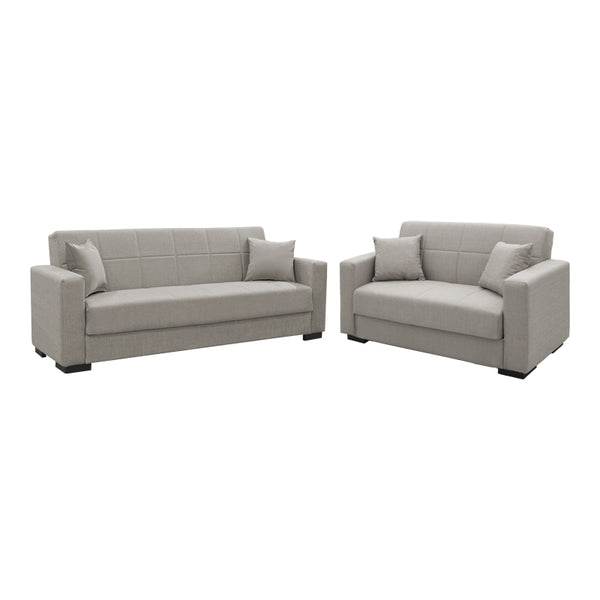 Set de sufragerie 2 piese Vox, Gri deschisa, 83x214 cm