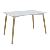 Set de sufragerie student Natali-Gaston set 5 buc, alb, 120x80x76 cm, imagine suplimentara