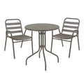 mobilier de gradina Set de sufragerie Sussie-Vergo set de 3 sampanie metal-aluminiu D60x70 cm