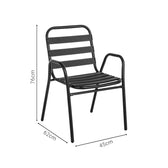 Set de sufragerie Sussie-Vergo set de 3 sampanie metal-aluminiu, Bej, D60x70 cm, foto produs