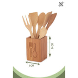 Set de ustensile de bucătărie Kitchenware Set   UP00678, Natural, 13x13x32 cm